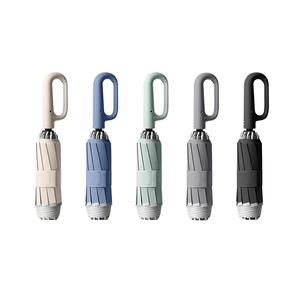 UV차단 버클형 거꾸로 3단 자동 우산