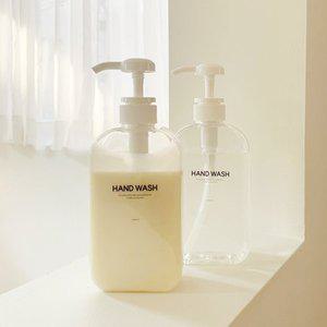 [기타]슬림형 디스펜서 주방세제 리필용기 핸드워시 공병 500ml