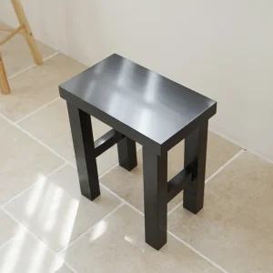 미세몽 모모 원목 사각 의자 스툴 화장대 식탁 보조 체어