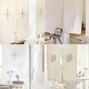 내츄럴 가리개커튼 가림막 중문 바란스 주방 창문 현관