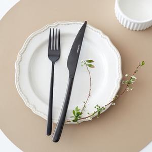 이스트마크 빈티지블랙 커트러리 스테이크 포크 나이프 2종세트