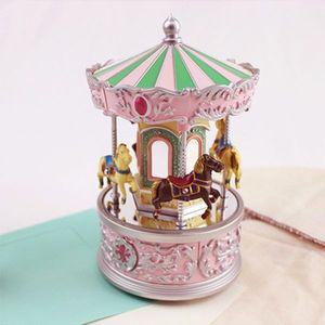 아스토 엔틱회전목마오르골 (핑크)(DY-2734PK)