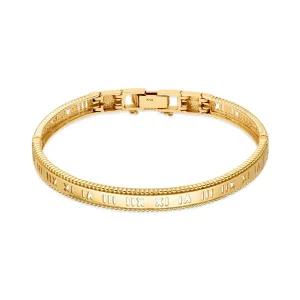 갤러리아 [모룬] 18K 밀그레인 로마 펀칭 뱅글 팔찌 MOB40247