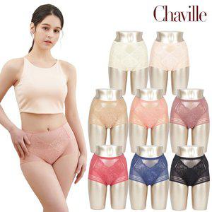 [신세계몰][방송히트]샤빌 AGRTI01 빅사이즈 하이웨이스트 세미 거들팬티 8종