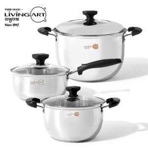 아트 제로 스텐냄비 냄비 편수냄비 양수냄비 라면냄비 인덕션용냄비 냄비세트 인덕션냄비 3종세트