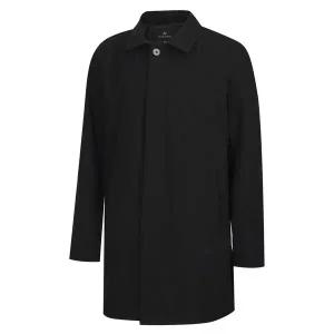 [하프클럽/]남성 간절기 히든버튼 밑단절개 코트 YD-COA-745-블랙