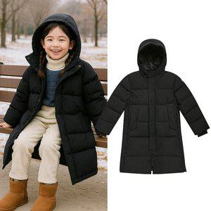 콜핑 2284OK558U 보온 웰론 키즈 공용 벤치코트 롱패딩