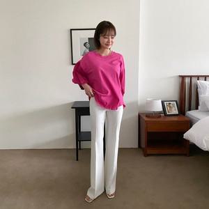 [신상오픈런]여자 루즈핏 박시 무지 7부 티셔츠