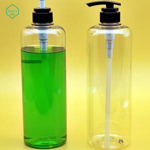 펌프공병 샴푸통 대용량용기 리필용기 펌핑 1리터 샴프 린스 세제 플라스틱 투명 동그란 원형