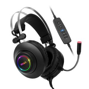 앱코 N550 ENC 가상 7.1 RGB 진동 노이즈 캔슬링 마이크 게이밍 헤드셋 블랙 sts