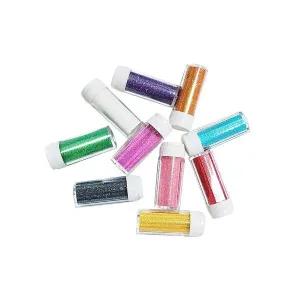 레인보우 반짝이 가루 15gX10색 고운 입자 글리터 냅킨아트 공예 재료