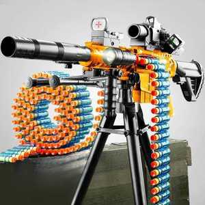 골드 개틀링 너프건 전동 놀이 개틀링건 자동연사 장난감 전동건