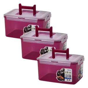 코멕스 뚜껑이 더 튼튼해진 김치통 마젠타 8.3L X 3개