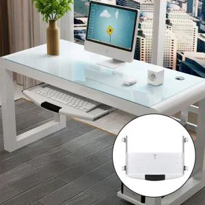 컴퓨터 책상 키보드 모니터 받침대 거치대 트레이 /사무실/오피스/데스크/공간활용/서랍/레일/호환