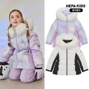 [네파키즈/택가269,000] KK82021 여아 스키월드 덕다운 자켓 본사직영