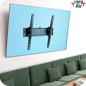 현대AV KL21G-44T 대형 TV 벽걸이 브라켓 거치대, VESA 400x400mm/40kg/65인치 이내, 상하각도 조절 지원, 수평계 장착, 한글 설치안내서, 월마운트 LG 삼성 사이니지 지원