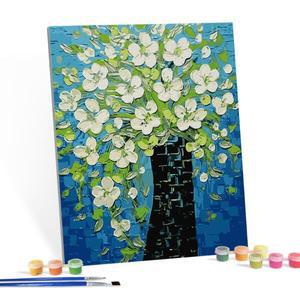 [아트박스]/아이러브페인팅 DIY캔버스형 그림그리기 40x50cm 아네모네 블루