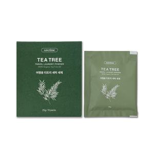 세이브타임 여행용 티트리 세제 1BOX (10개입) 휴대용 간편빨래 여행세탁
