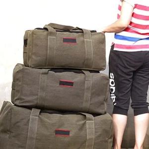 빅백 캔버스 캠핑 여행 대용량 가방 중형사이즈 더플백 보스톤백