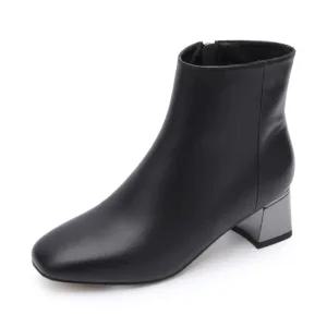 [금강제화]FAIR LADY 여성 기본심플 앵클부츠 RICBOC4019WFAIK1