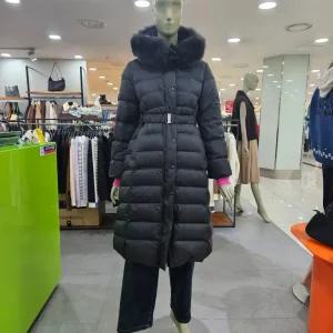 시슬리/애플아울렛/모나미 폭스퍼 슬림 구스다운 롱 패딩 SAPDC8461