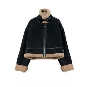 [하프클럽/]브리오 양털 무스탕 자켓