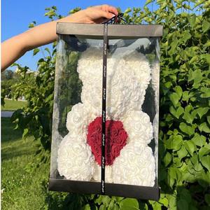 대형 반지 반지 품은 곰돌이 장미곰 로즈베어 기념일 선물