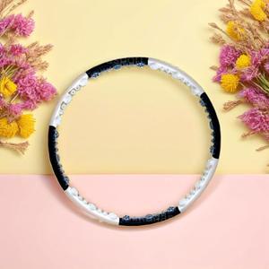 웨이스트뷰티라인 훌라후프 참숯 실내 중상급 홈트 유산소 훌라우프 도구 블랙화이트