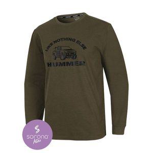 [하프클럽/험머]험머 남성 소로나 긴팔 기능성 기모 티셔츠 카키