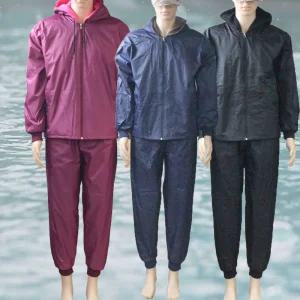 줌마짱 겨울용 방수복상하세트 남녀공용  작업복 비옷 땀복 방수작업복 꽃무늬 방수복 우의 기모 솜