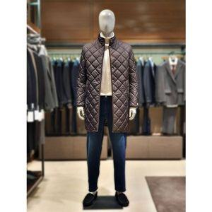 [갤러리아] 킨록 간절기 퀼팅 패딩 트렌치 코트 카키브라운 (TIH04)