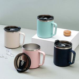 [풀블랭크] 베이직 블링 머그 보온 보냉 뚜껑 스텐컵 420ml 4종 택1