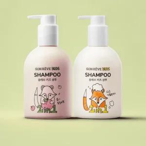 쏭레브 키즈 유아 어린이 샴푸 300ml 2개 스윗캔디 피치코코