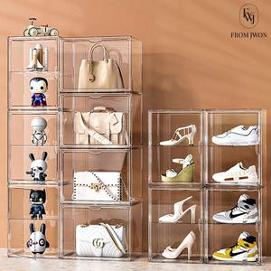 투명 플라스틱 박스 명품 가방 케이스 피규어 보관함 진열대 운동화 정리함 책 드레스룸