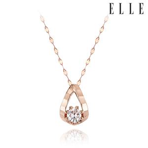 [엘르주얼리] 14K 스파클링 물방울 목걸이 EL14NN021