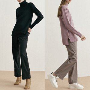 [르오트]2SET [홈쇼핑방송/르오트(LeOT)] 데일리 기모헤링본 팬츠 2종세트