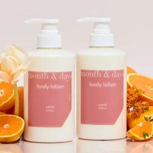 [바디로션 1+1] 먼스앤데이즈 코랄(감귤과허브향) 퍼퓸케어 바디로션 500ml (총 1L)