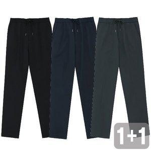 [파라고나]1+1 기모 하프 밴딩 일자 팬츠