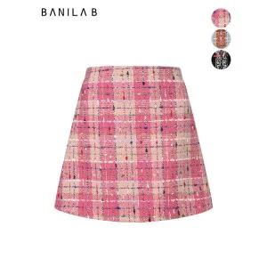 [하프클럽/바닐라비]울블렌드 컬러 트위드 미니 큐롯팬츠