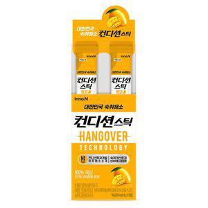 컨디션스틱 숙취해소개선 망고맛 18g X 10개 인체적용 시험완료