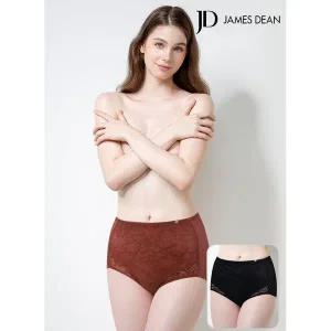 [하프클럽/좋은사람들]제임스딘 레이스 폴리스판 복부 누름 맥시 헴라인 보정 팬티 2종세트 AA12