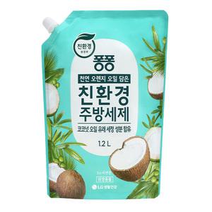 officeseller 주방세제 : 친환경 퐁퐁 코코넛 오일 성분 함유 리필 [1.2L]