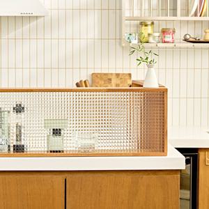 원목 유리 아일랜드 식탁 주방 파티션 가벽 가림막