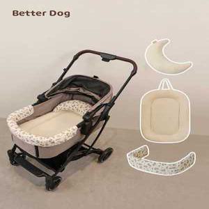 애완동물 유모차에 사용하는 수건 패드면 3피스 세트  인클로저 라이너 베개