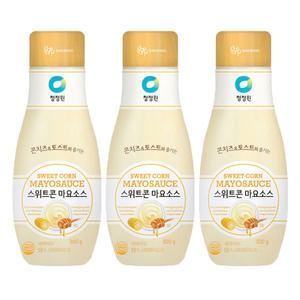 청정원 스위트콘 마요 소스 마요네즈 콘치즈 300g 3개