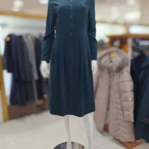 코듀로이  자수  원피스