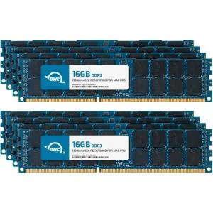OWC 128GB(8x16GB) DDR3 ECC 등록 CL9 PC3-10600 1333MHz SDRAM 메모리 업그레이드 모듈 2009 2010 2012 Ma