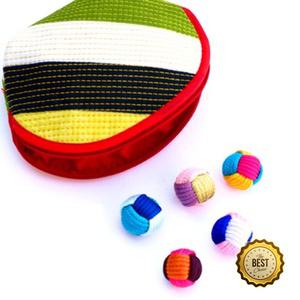 색동실 펠트 공기놀이 전통놀이 세트 10개 오감발달 스포츠완구 어린이집