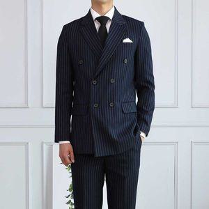 [세컨에디션]마틴 스트라이프 더블 정장 자켓_P340372710