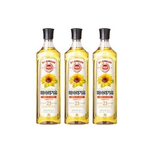 사조해표 해바라기유 900mL 3개
